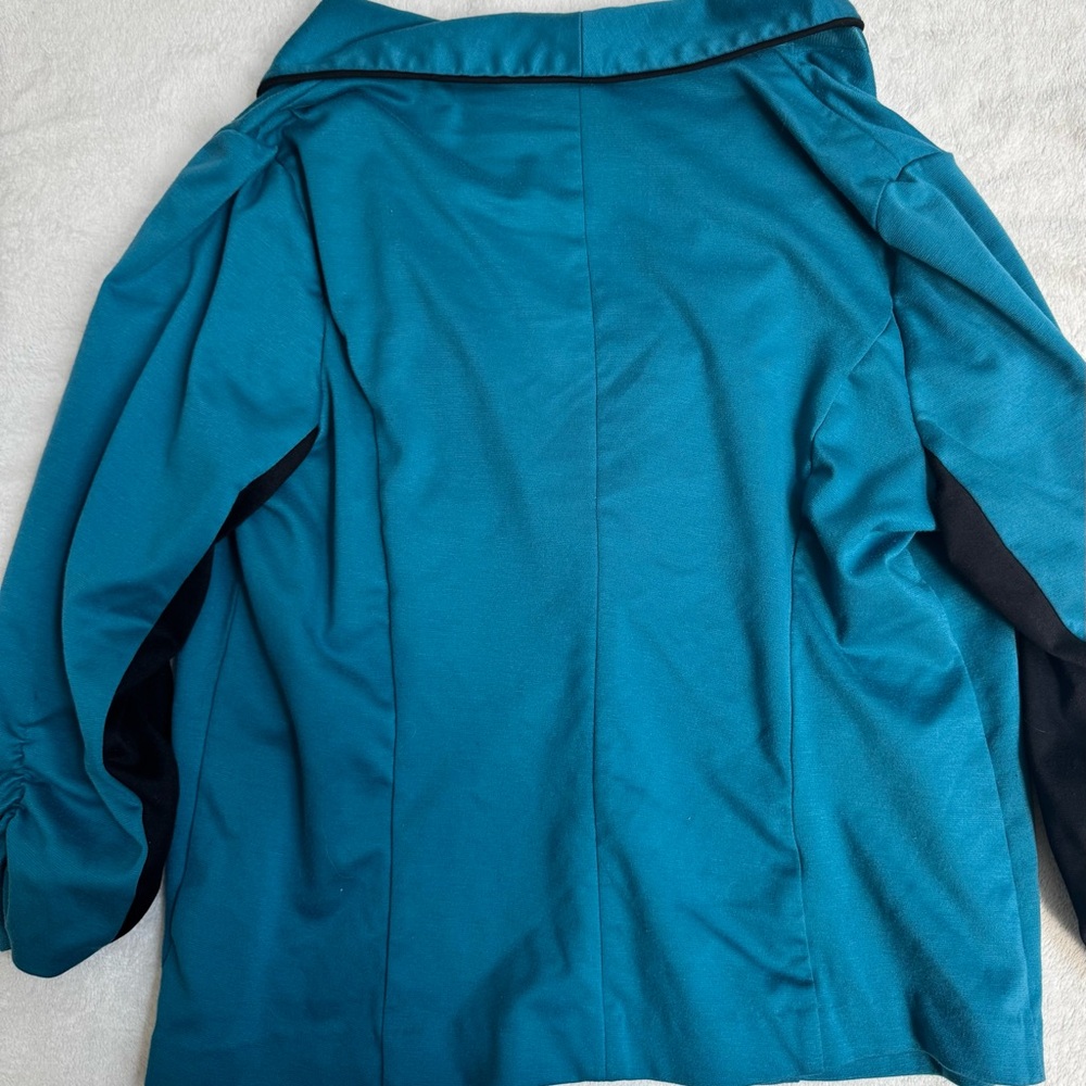 Maurices Teal and Black Women's Blazer Plus Size XXL - Picture 7 of 12